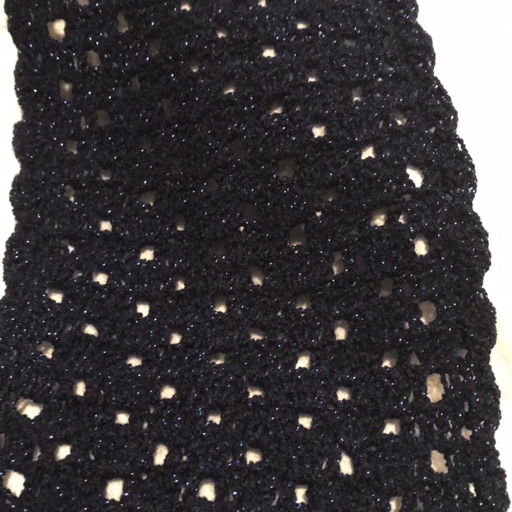 Infinity scarf blue sparkle